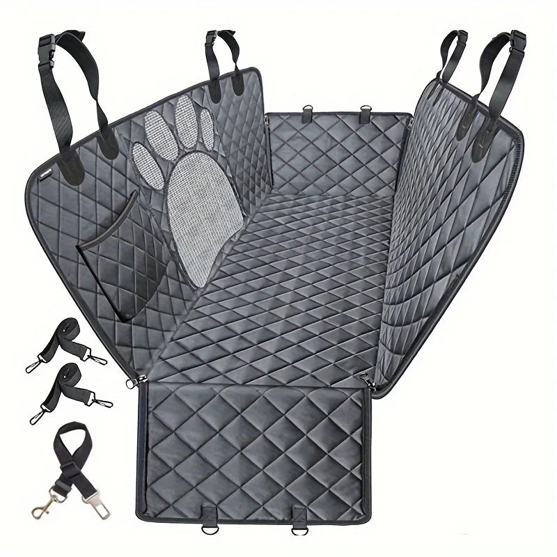 NONECN Dog Seat Cover Hammock For Cars Heavy Duty Waterproof