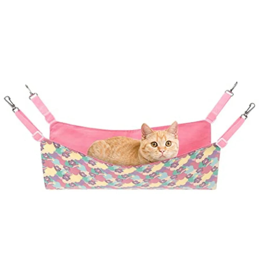 Cat Hanging Hammock Bed For Small Pets With Adjustable Straps