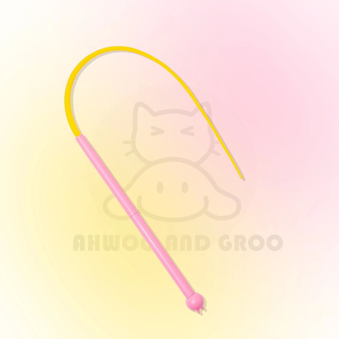 Mouse Tail Cat Toy Teaser With Bell Silicone Long Tail