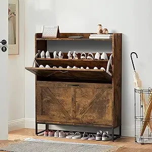 XMSJ Hall Tree Bench With Shoe Storage And Coat Rack