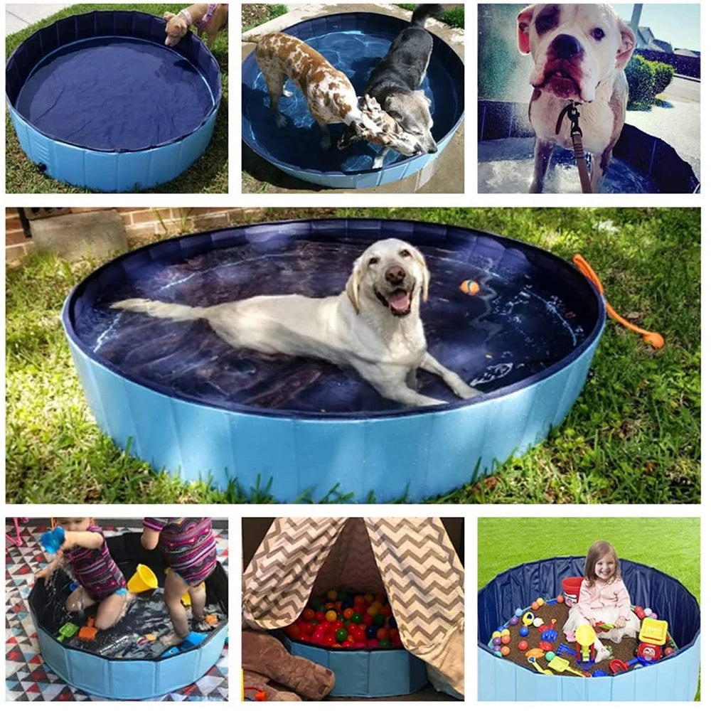 PETRAVEL Dog Portable Swimming Pool For Large Pets Durable Tub