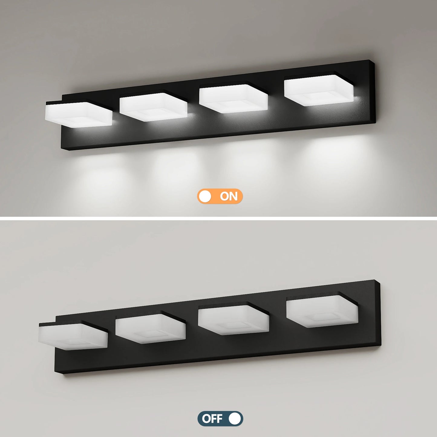 Modern LED Bathroom Vanity Light Wall Fixture With White LED