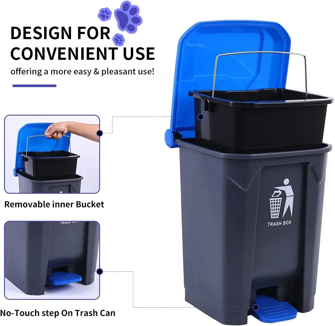Pooper Scooper Two Pack With Removable Inner Bucket