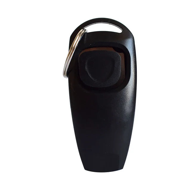 2 In 1 Dog Training Clicker And Whistle With Key Ring
