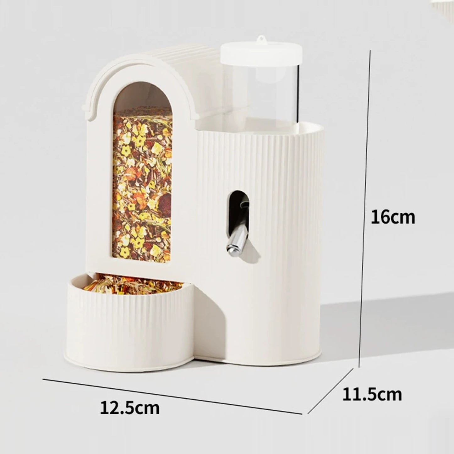 Alloet 2-In-1 Automatic Hamster Feeder And Waterer No Drip