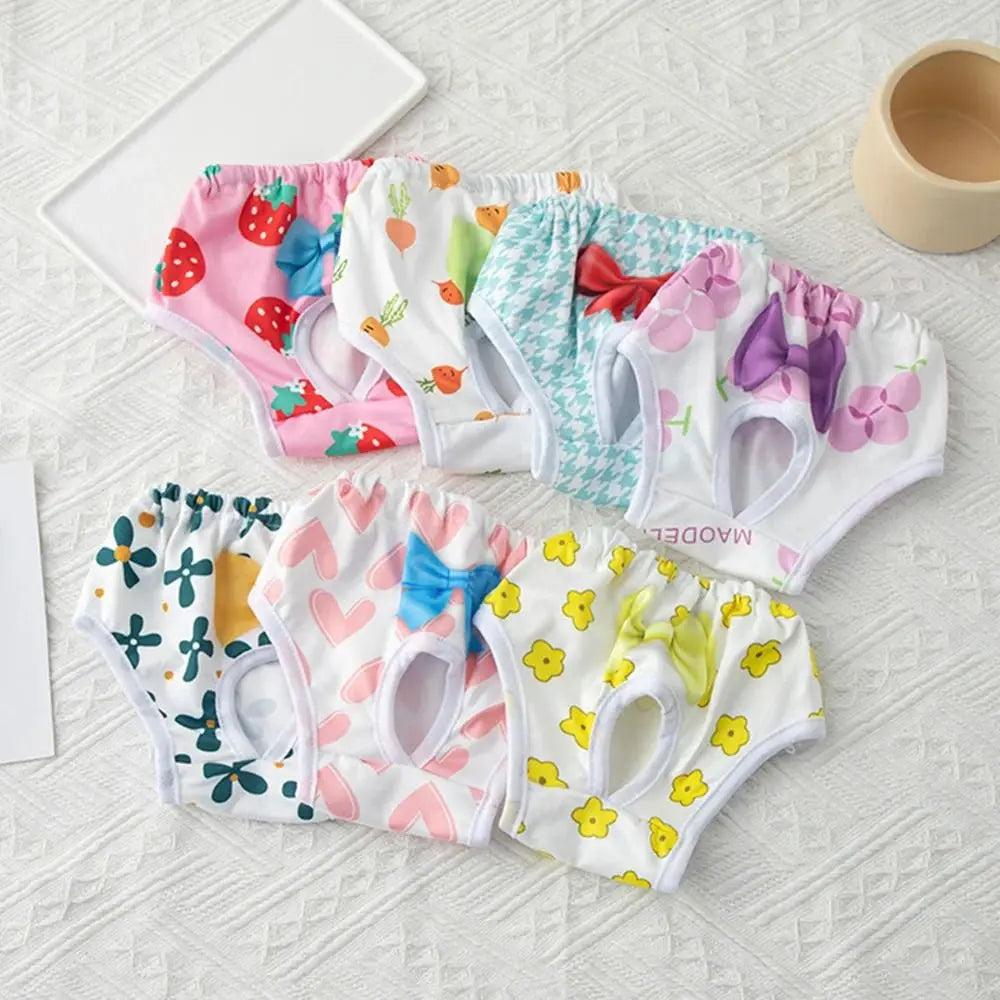 Washable Dog Menstrual Diaper Leakproof Cartoon Print