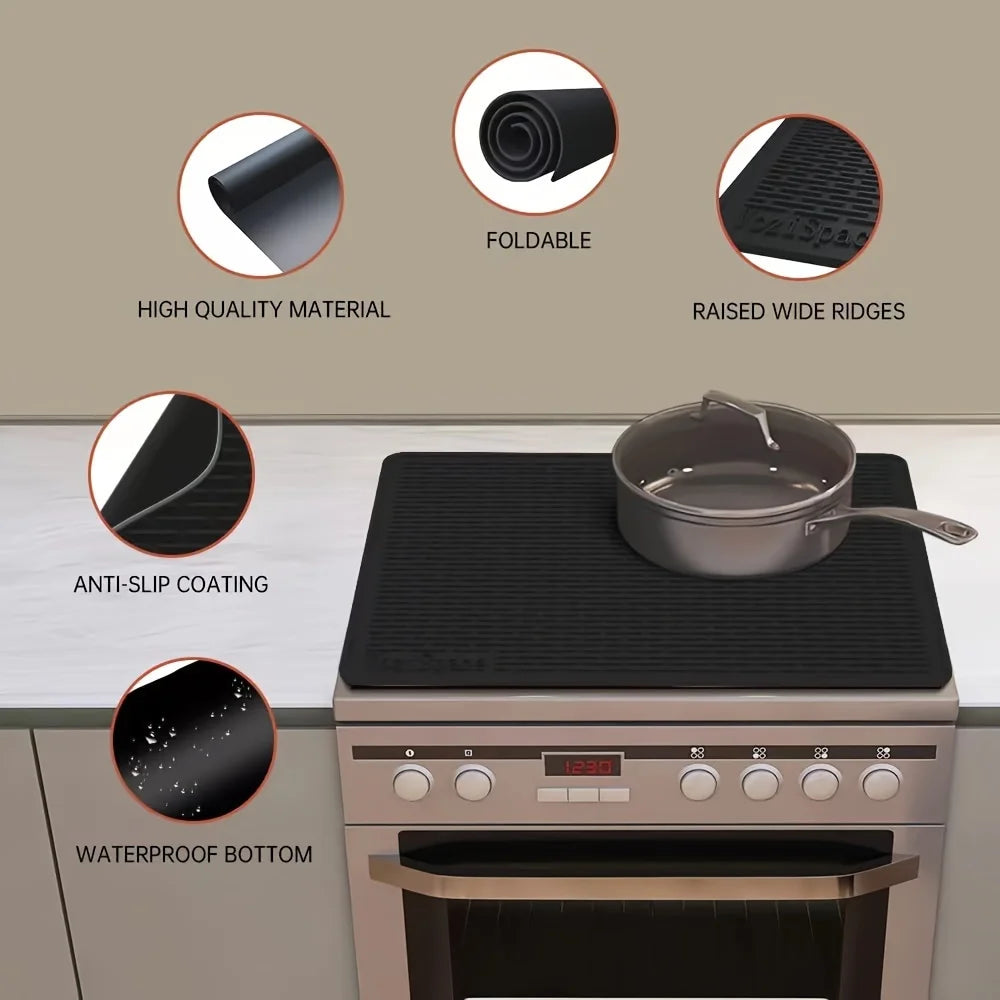 Silicone Stove Top Cover Mat for Glass Cooktops