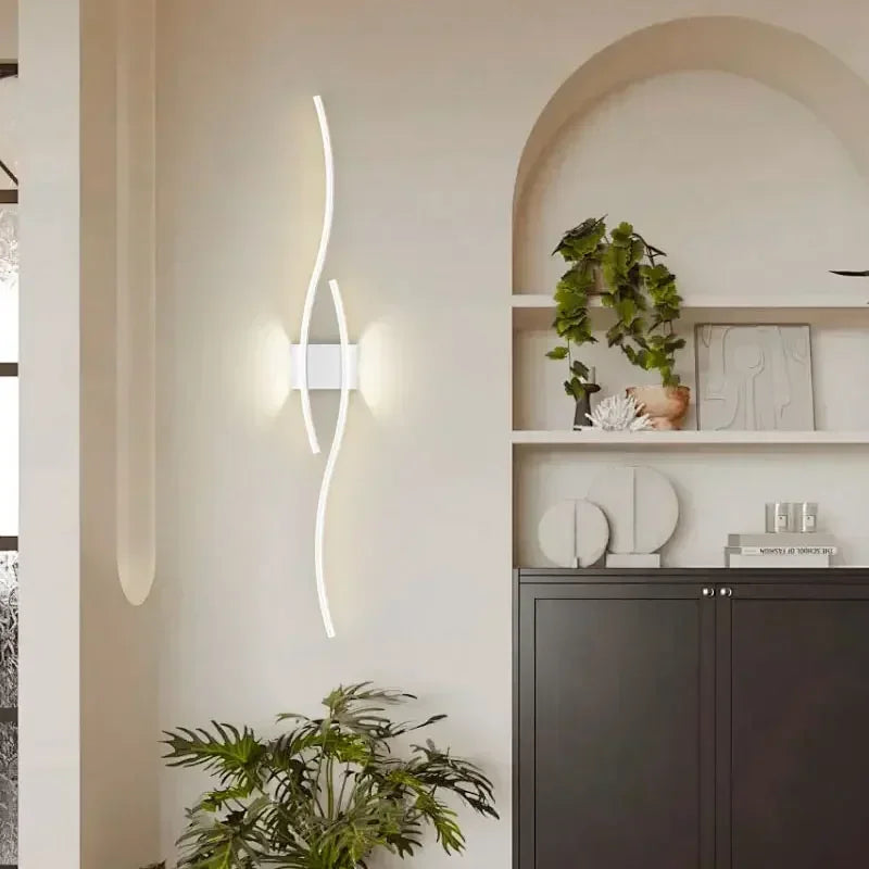 Nordic LED Wall Light Sconce For Bedroom Indoor Aluminum