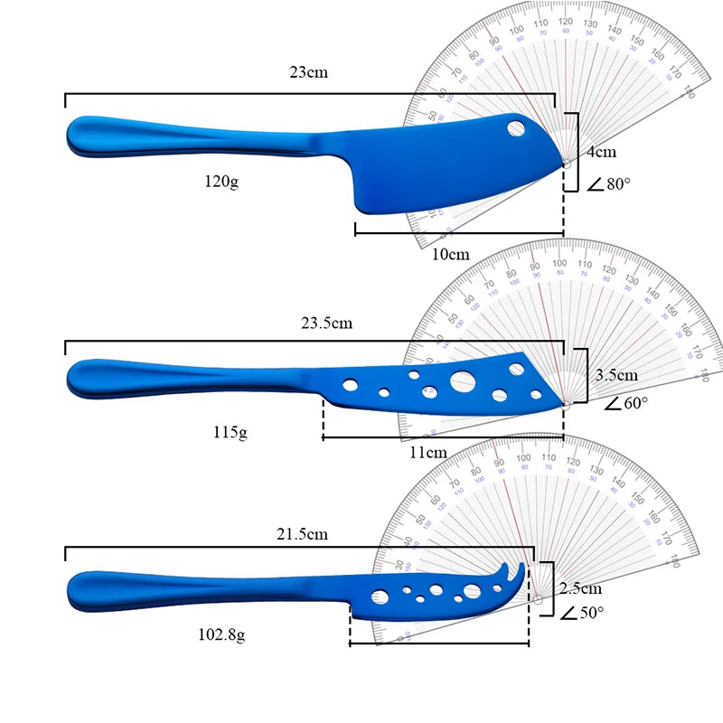 Bisda 3Piece Cheese Tool Set Stainless Steel For Kitchen