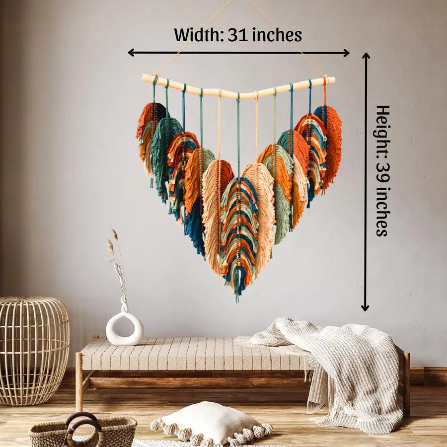Macrame Wall Hanging Large Boho Decor For Bedroom Oasis