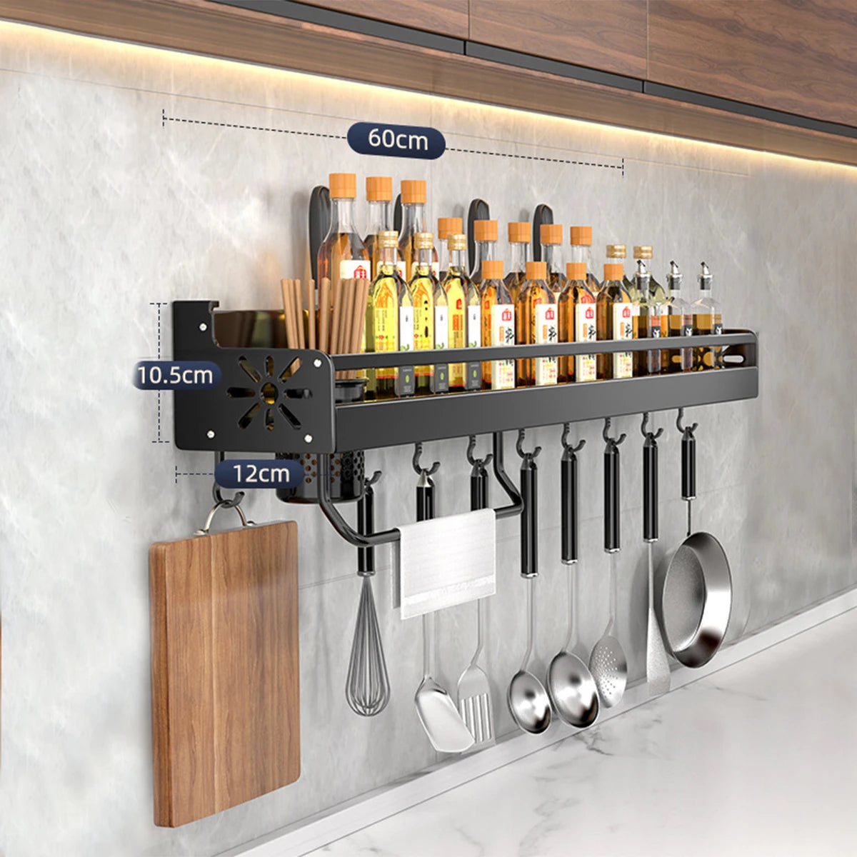 Metal Kitchen Shelf With Drainage Design Easy To Clean