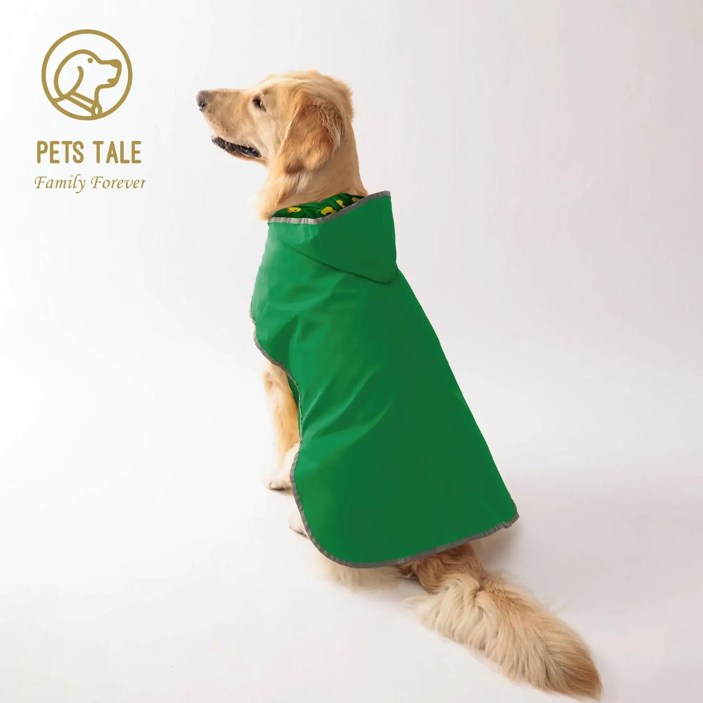 Two-Way Double-Layer Dog Raincoat For All-Weather Use