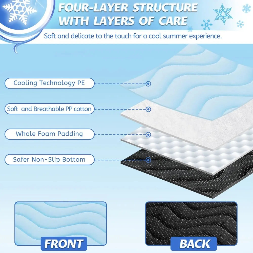 Dog Cooling Mat Self Cooling Non Slip Washable For Indoor Outdoor
