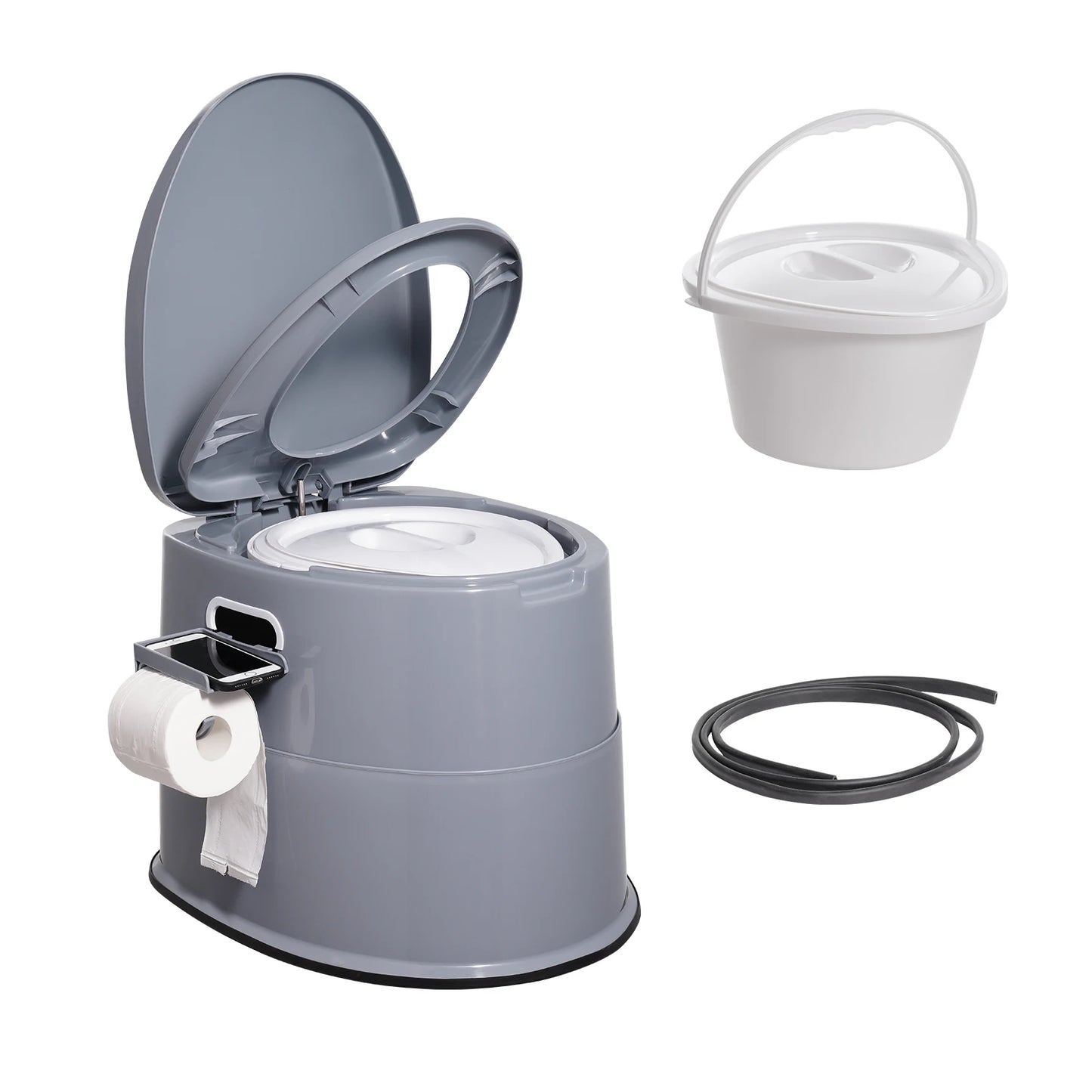 SucceBuy Portable Camping Toilet With Detachable Inner Bucket
