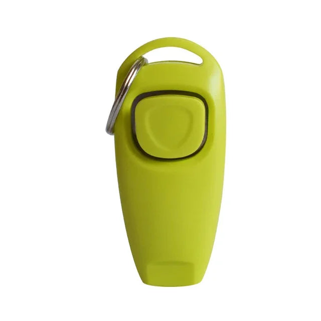 2 In 1 Dog Training Clicker And Whistle With Key Ring