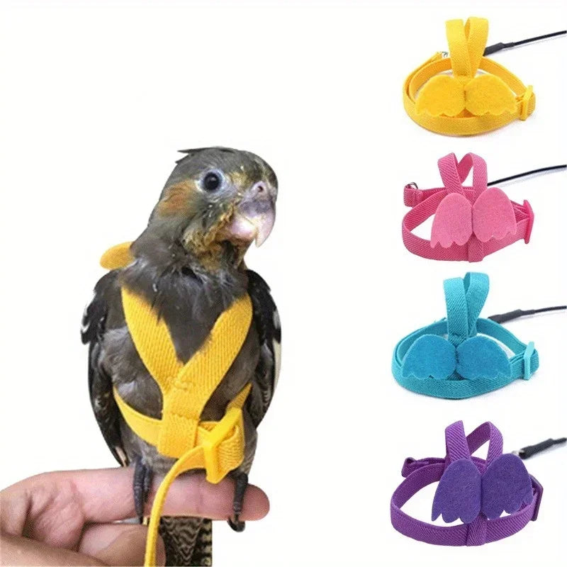 Parrot Harness And Leash Set For Birds Anti Bite Training Cockatiel