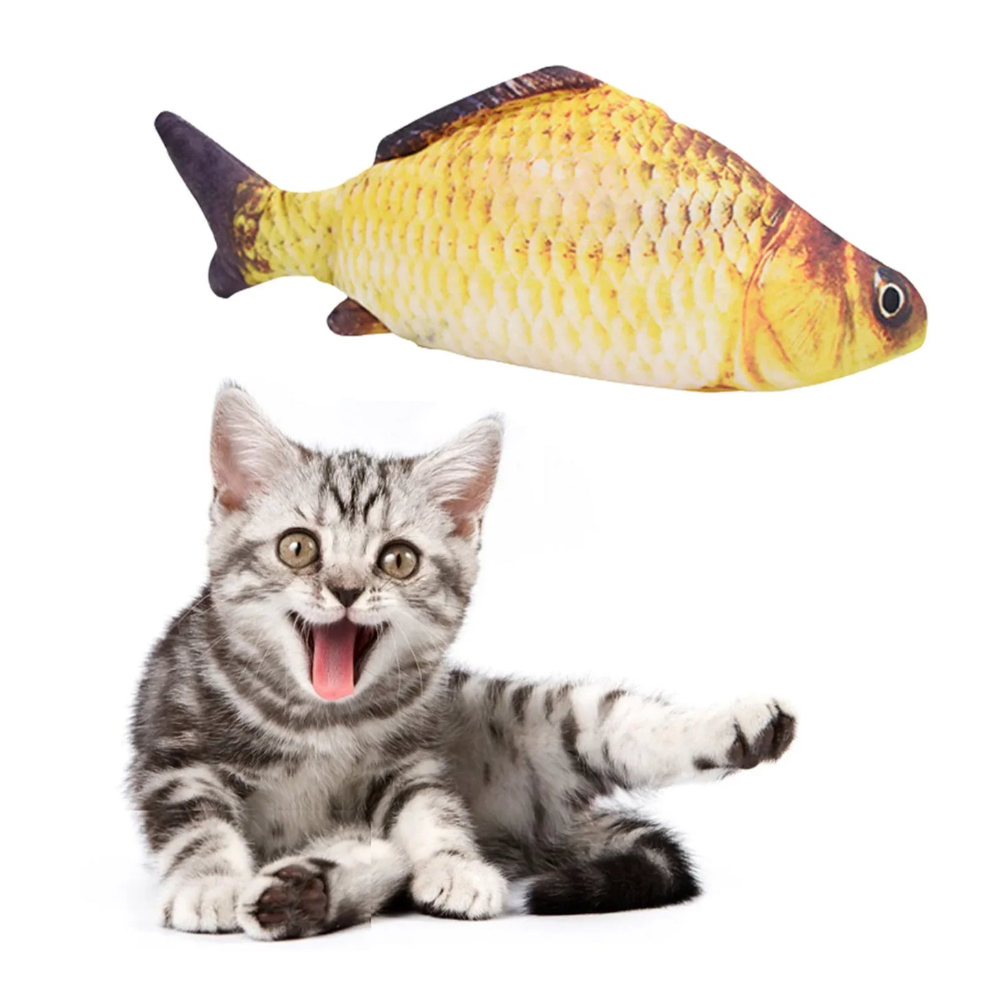 Interactive USB Charger Fish Cat Toy Electric Floppy Chew Toy