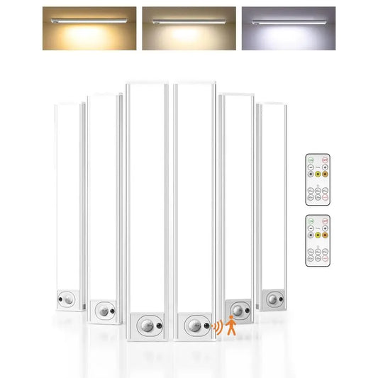 Under Cabinet Lighting With Motion Sensor Rechargeable Wireless Dimmable Remote