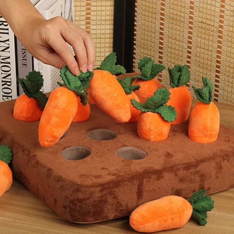 Innovative Dog Snuffle Mat Plush Carrot Toy For Interactive Play