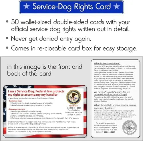YTYIN Durable Emotional Support Dog Vest With ID Tag And ADA Cards