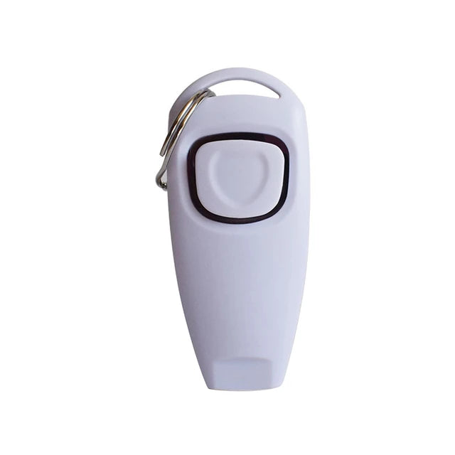 2 In 1 Dog Training Clicker And Whistle With Key Ring