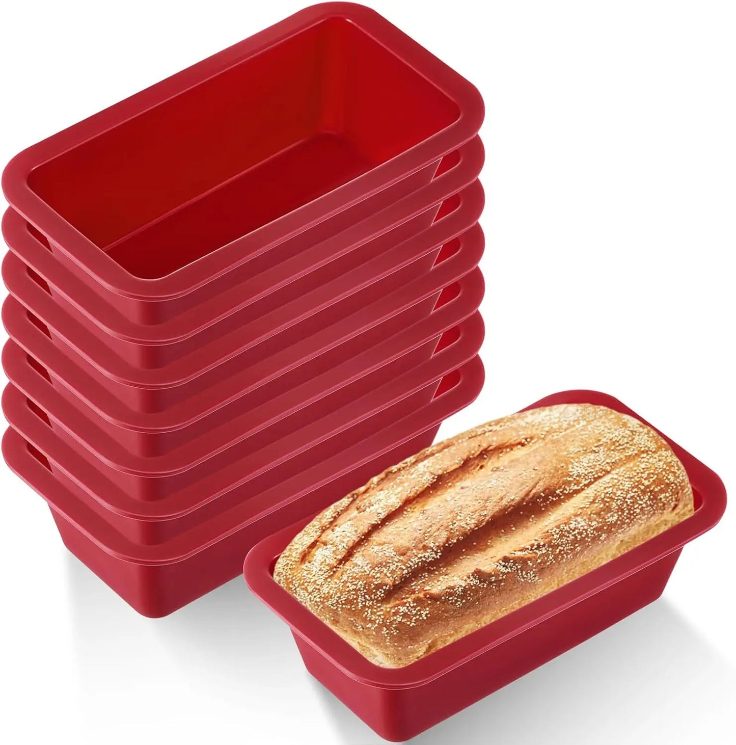 Food Grade Silicone Baking Molds Nonstick Rectangular Cake Pans