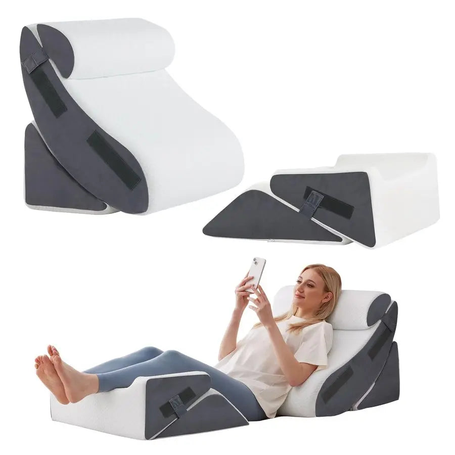 Wedge Pillow Set For After Surgery And Acid Reflux Relief