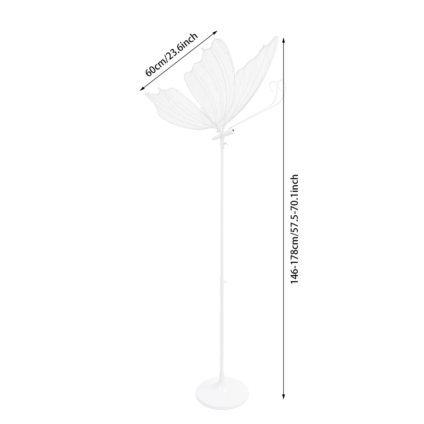 Two Pack Romantic Butterfly Floor Lamp 48W Wedding LED Decor