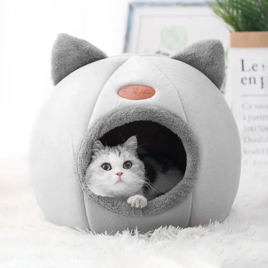 Luxurious Cozy Cat Bed And Pet Cave Nest Indoors Comfort