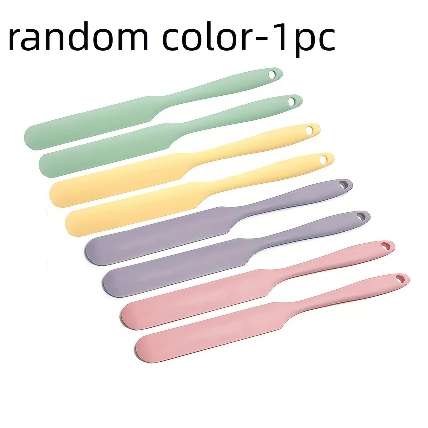 LISM Heat Resistant Silicone Scraper Spatula One Piece Kitchen Tool