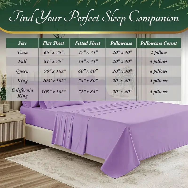 Bamboo Cooling Kids Sheet Set Breathable Comfort For Hot Sleepers