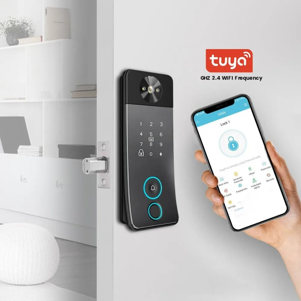 Kankeirr Smart Door Lock With Camera And Five Unlock Methods