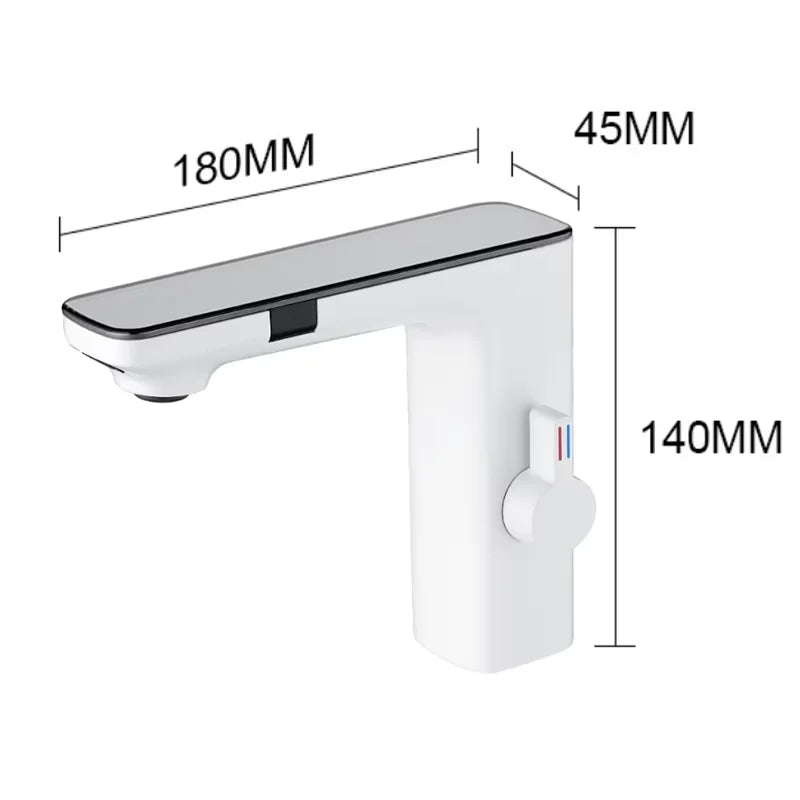Shinesia Touch Sensor Bathroom Basin Faucet With LED Temperature Display