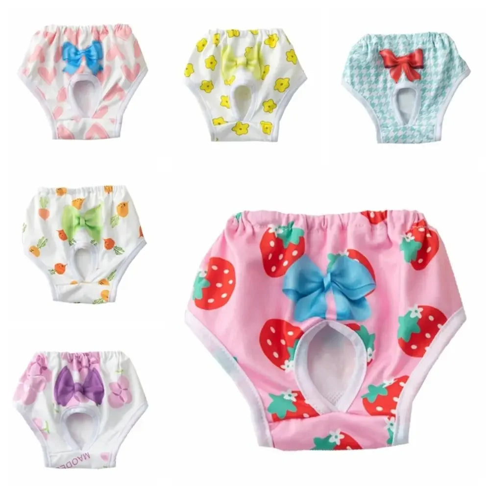 Washable Dog Menstrual Diaper Leakproof Cartoon Print