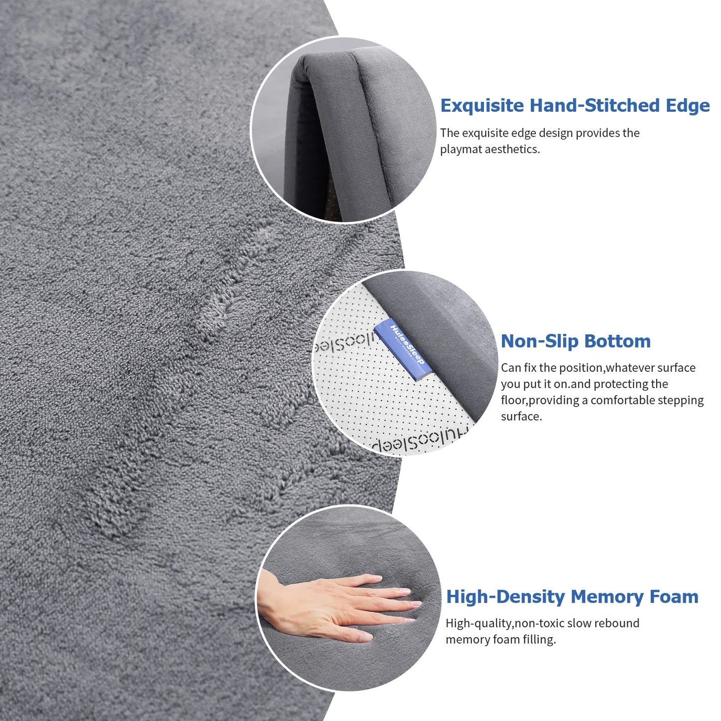 Huloo Sleep Memory Foam Floor Carpet With Non Slip Bottom