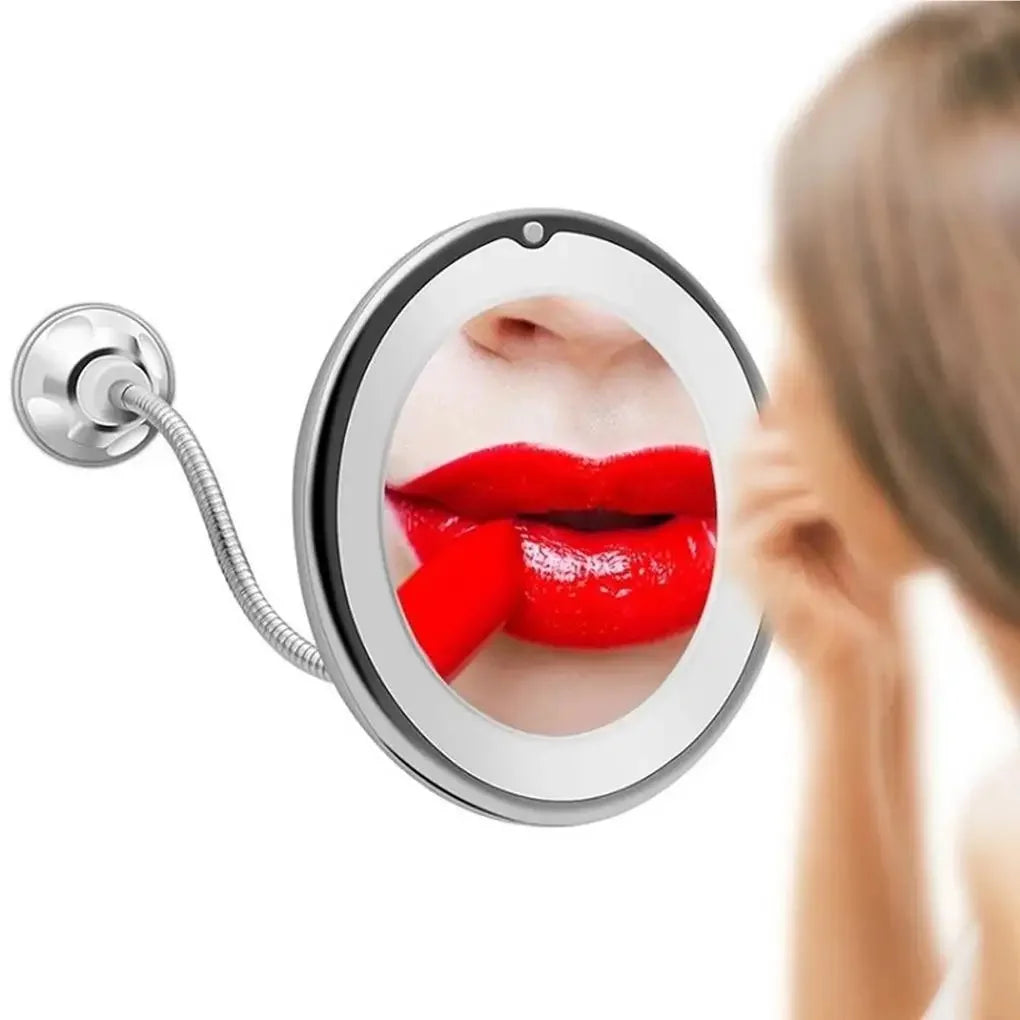 Rotation Makeup Mirror With LED Light Magnifying Tool