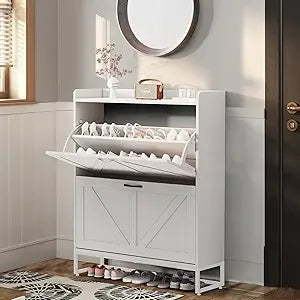 XMSJ Hall Tree Bench With Shoe Storage And Coat Rack