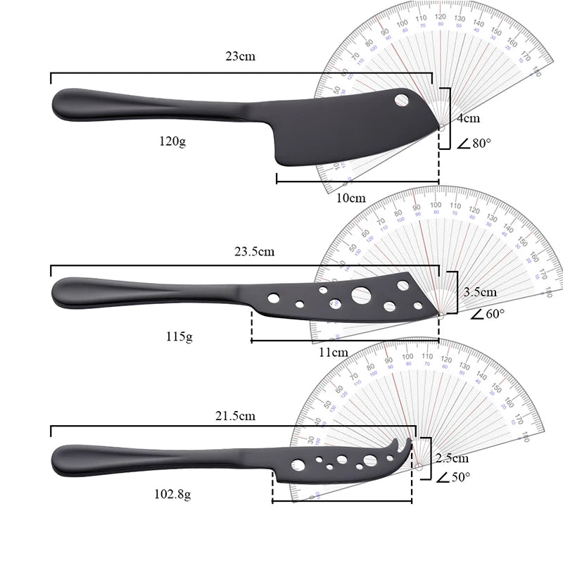 Bisda 3Piece Cheese Tool Set Stainless Steel For Kitchen