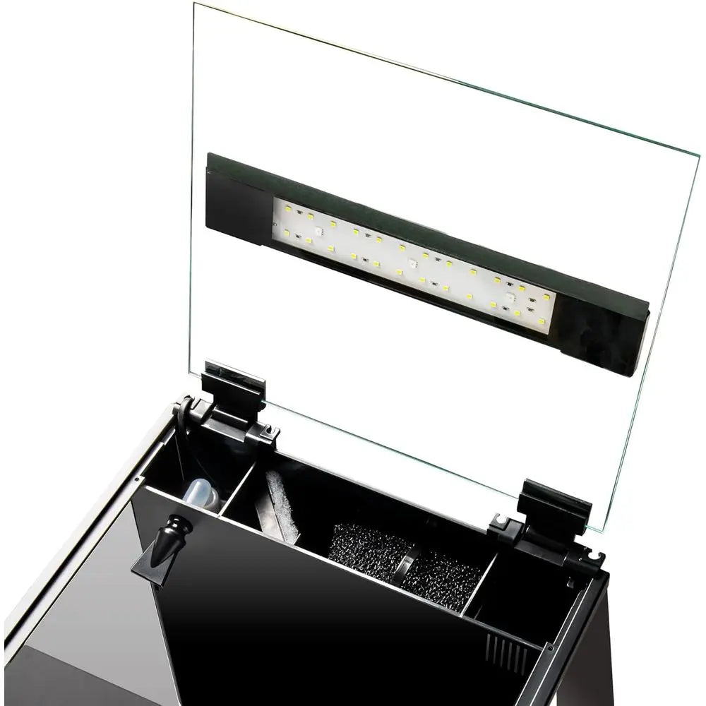 All-In-One Bow Front Glass Aquarium Kit With Filter