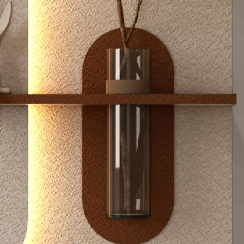 Adjustable LED Sandstone Wall Decor With Simulated Plants