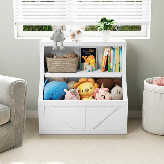 Wooden Toddler Bookshelf Toy Storage Organizer Cubby