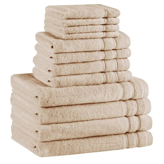 Luxury 100 Percent Cotton Bath Towel Set Quick Dry Soft