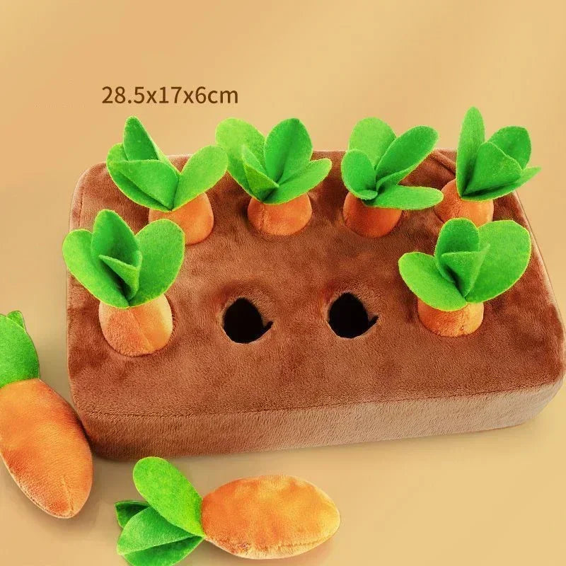 Innovative Dog Snuffle Mat Plush Carrot Toy For Interactive Play