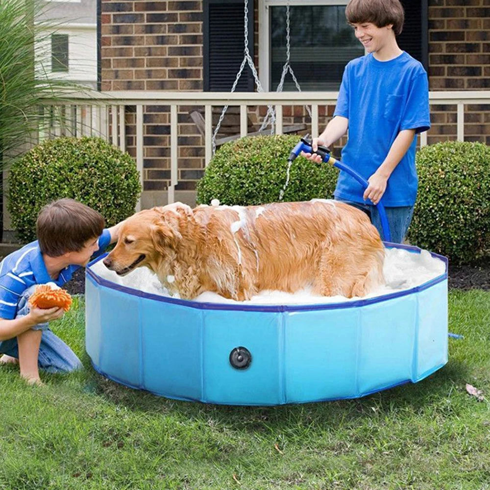 PETRAVEL Dog Portable Swimming Pool For Large Pets Durable Tub