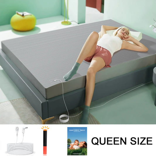 Astarexin Earthing Fitted Sheet Organic Cotton With Conductive Silver Fiber