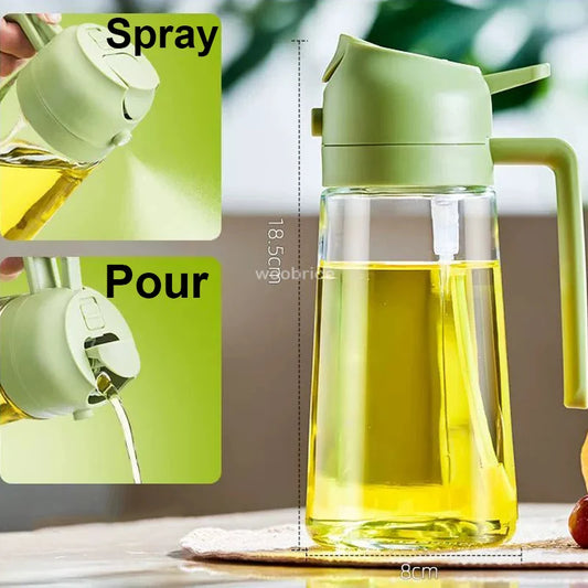 Pour And Spray Oil Dispenser Bottle For Olive Oil