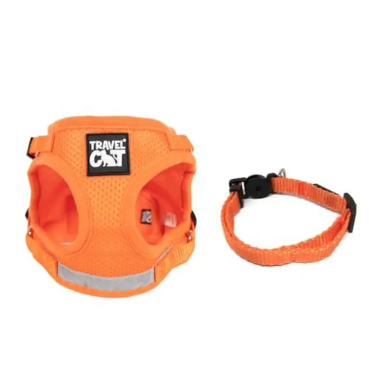 Travel Cat Adjustable Harness And Leash Set With Breakaway Collar