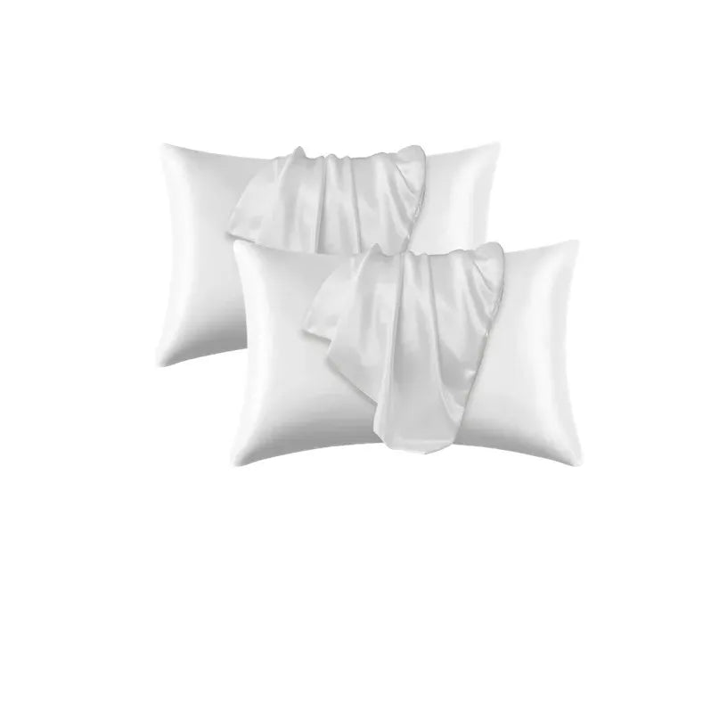 Solid Polyester Cotton Pillowcase Soft Satin Look Pillow Cover