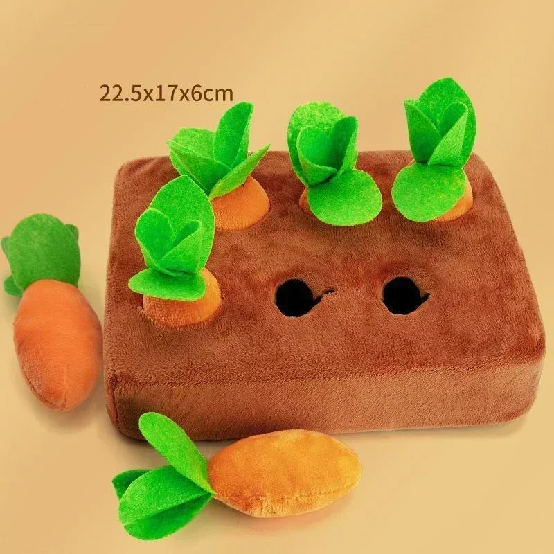 Innovative Dog Snuffle Mat Plush Carrot Toy For Interactive Play