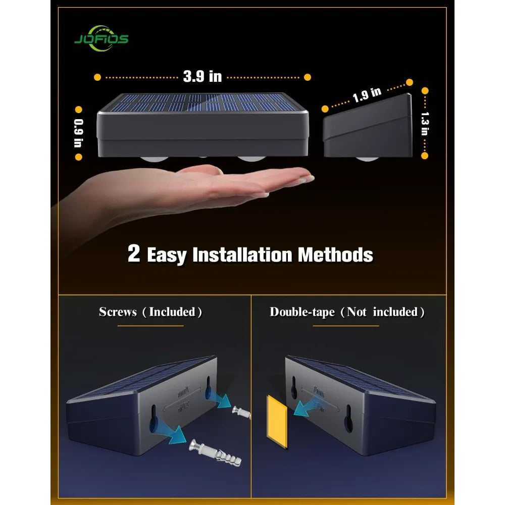 Solar Fence Lights 12 Pack Outdoor LED IP65 Waterproof For Patio Backyard Deck